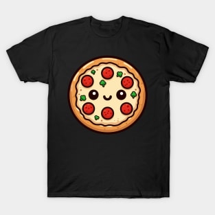 Cute Pepperoni Pizza in Kawaii Style | Design for Pizza Lovers | Pizza Party and Chill T-Shirt